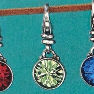 Silpada Sterling Silver & Crystal August "Birthday Bliss" Birthstone Charm